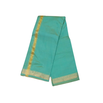 Soft Silk Usha Border Dhoti With Angavastram-3M+2M
