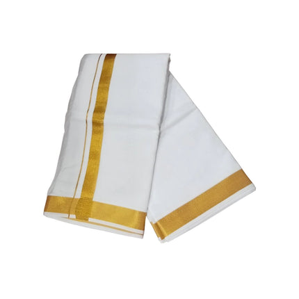 Men Cotton 60K Jari Panchakacham Dhoti 9x5