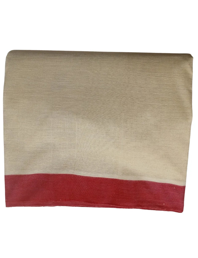 Men Pure Calcutta Narumadi Madi Panche- 36INCH - 8MULAM/3.5mtrs