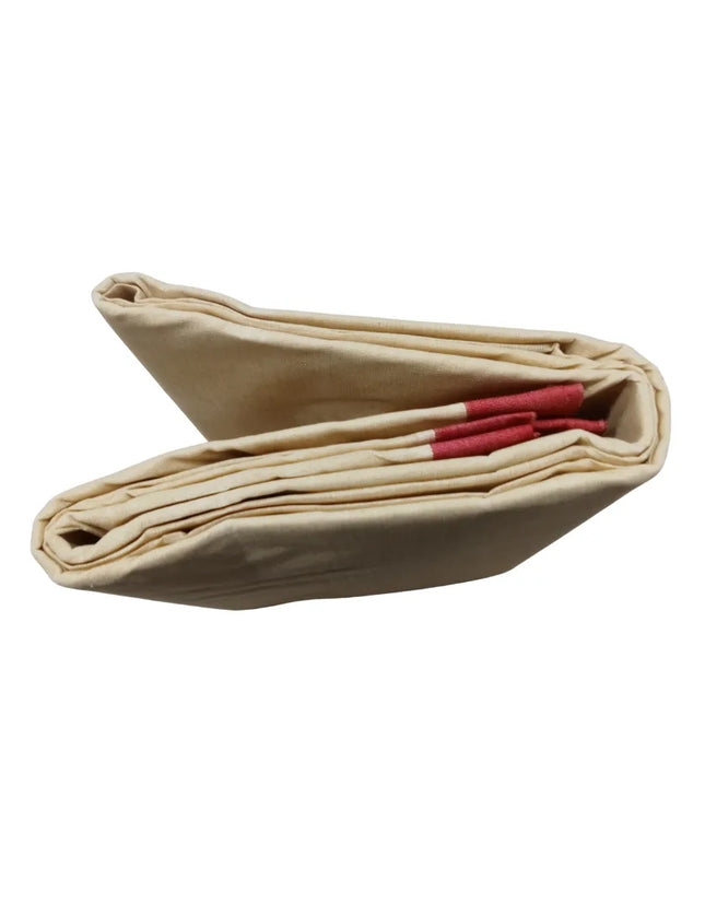 Men Pure Calcutta Narumadi Madi Panche- 36INCH - 8MULAM/3.5mtrs