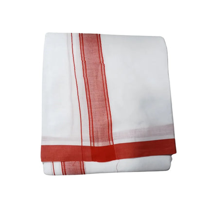 Men Pure Cotton 1 Inch Sarathy Panchakacham Dhoti-9x5