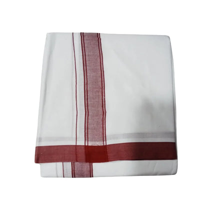 Men Pure Cotton 1 Inch Sarathy Panchakacham Dhoti-9x5