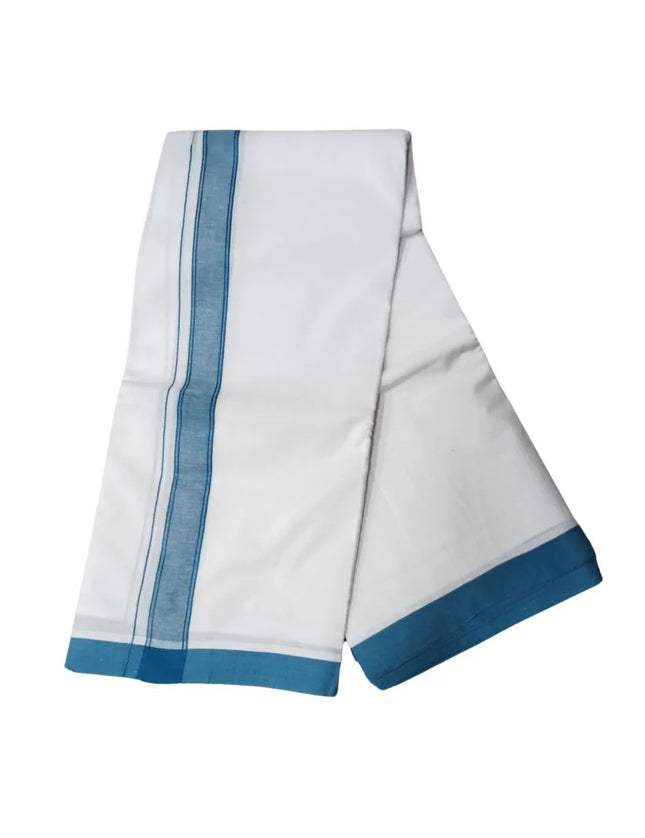 Men Pure Cotton 1 Inch Sarathy Panchakacham Dhoti-9x5