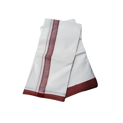 Men Pure Cotton 1 Inch Sarathy Panchakacham Dhoti-9x5