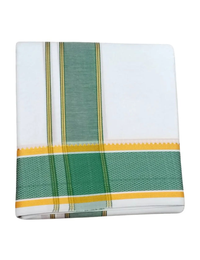 Men Pure Cotton 4 Inch Gemini Pet Panchakacham Dhoti-9x5