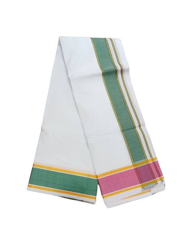 Men Pure Cotton 4 Inch Gemini Pet Panchakacham Dhoti-9x5
