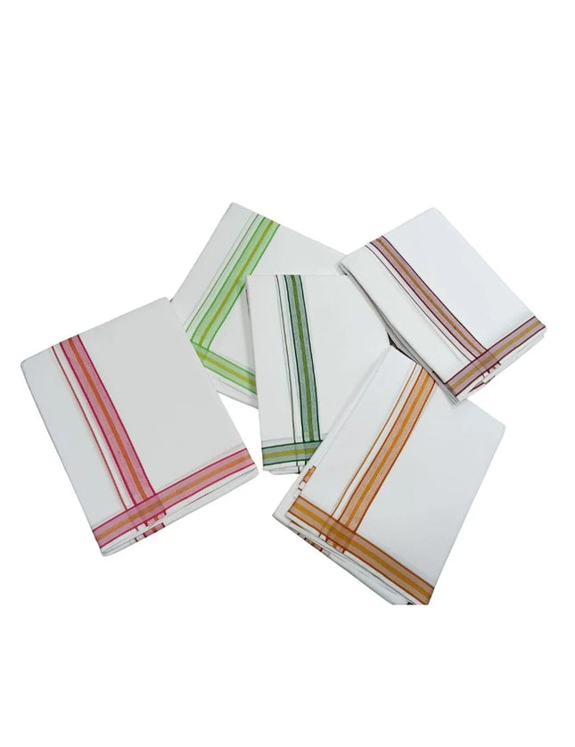 Men Pure Cotton D-127 Deluxe Panchakacham Dhoti-9x5