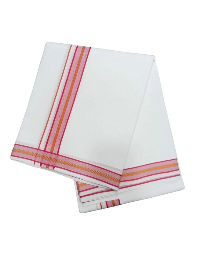 Men Pure Cotton D-127 Deluxe Panchakacham Dhoti-9x5