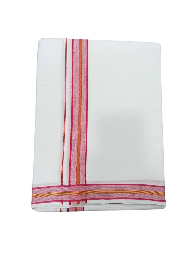 Men Pure Cotton D-127 Deluxe Panchakacham Dhoti-9x5