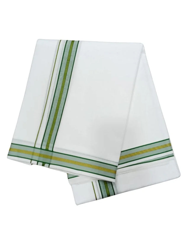 Men Pure Cotton D-127 Deluxe Panchakacham Dhoti-9x5