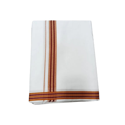 Men Pure Cotton D-800 Fancy Border Panchakacham Dhoti- 10x6