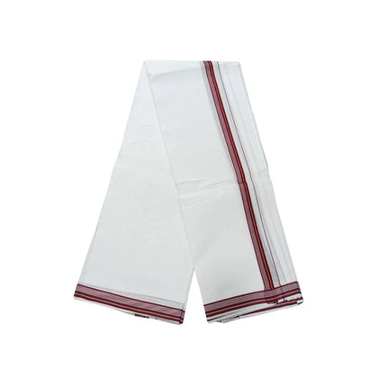 Men Pure Cotton D-800 Fancy Border Panchakacham Dhoti- 10x6