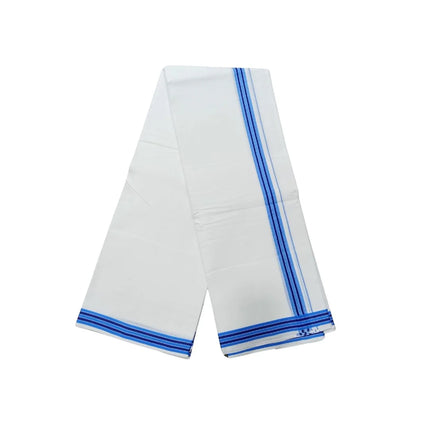 Men Pure Cotton D-800 Fancy Border Panchakacham Dhoti- 10x6