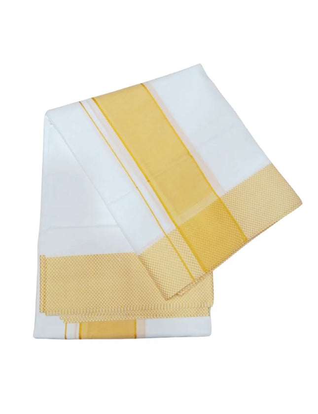 Men Pure Cotton Colour Checks Panchakacham Dhoti-9x5