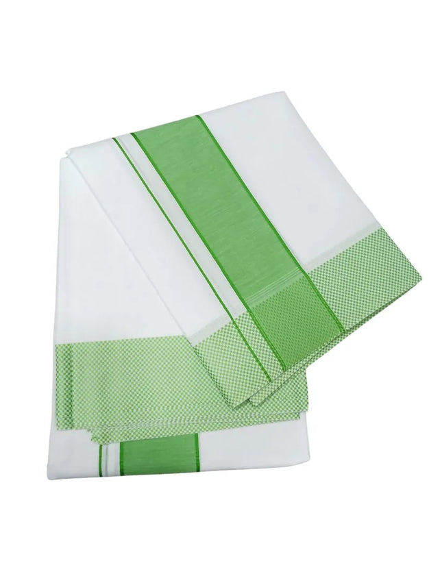 Men Pure Cotton Colour Checks Panchakacham Dhoti-9x5