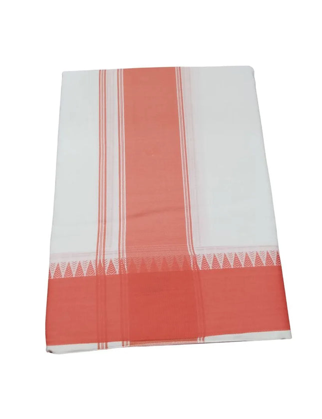 Men Pure Cotton D137 3 Inch Panchakacham Dhoti-9x5