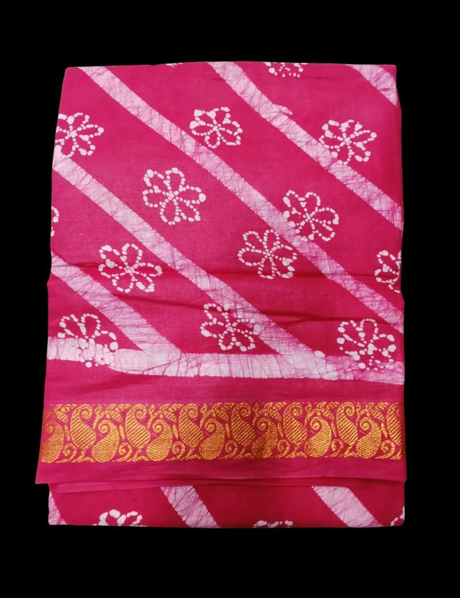 Madurai Cross Wax 6 yards Sarees