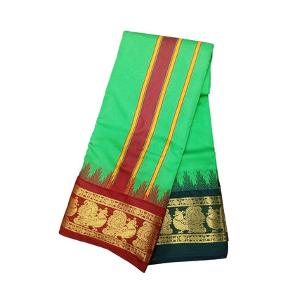 Men Art Silk Karishma Big Border Panchakacham Dhoti 9x5