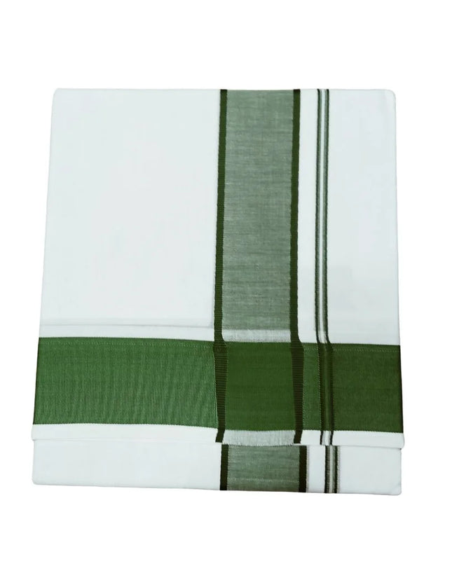 Men Cotton 2INCH Thillana Double Dhoti- 3.66m