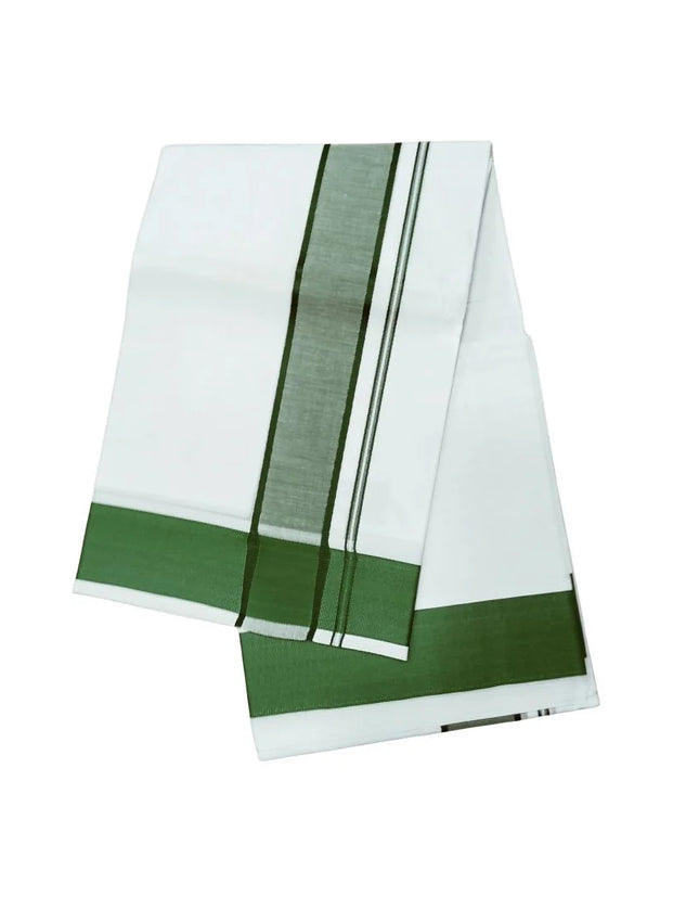 Men Cotton 2INCH Thillana Double Dhoti- 3.66m