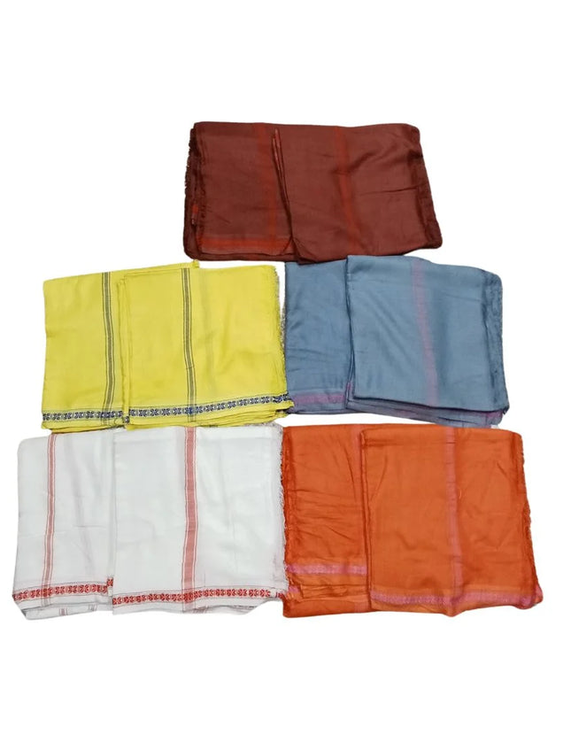 Men Staple Tanda Panchakacham -Rudrachai Border Dhoti -  9X5