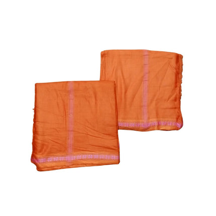 Men Staple Tanda Panchakacham -Rudrachai Border Dhoti -  9X5