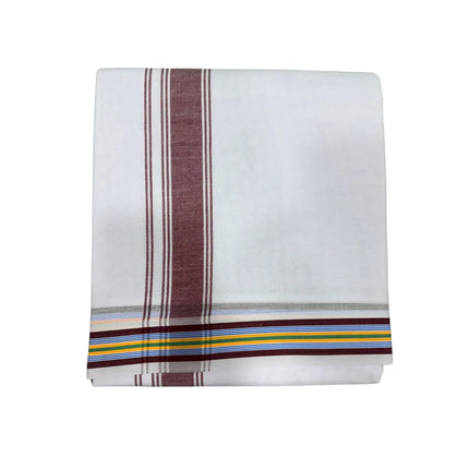 Men Cotton 1 Inch Deluxe Fancy Panchakacham Dhoti 9x5
