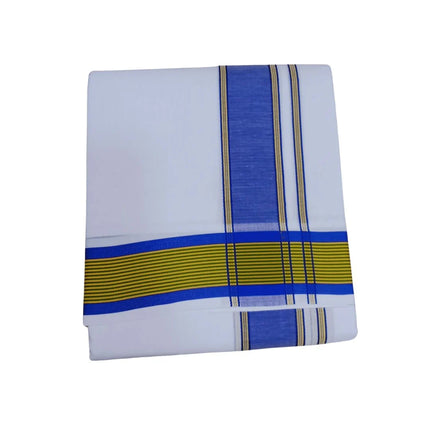 Men Pure Cotton 2INCH Fancy Panchakacham Dhoti- 10x6