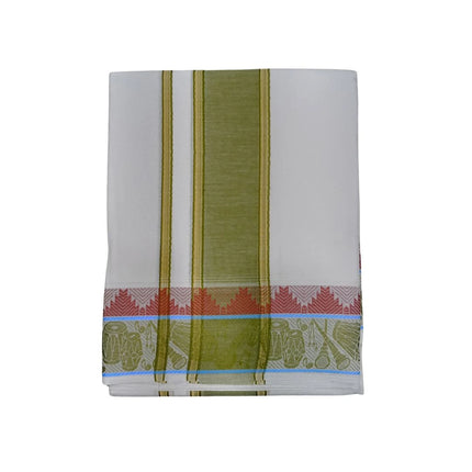 Men Pure Cotton D88 Group Panchakacham Dhoti- 10x6