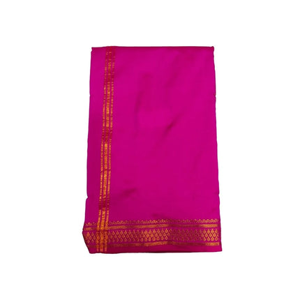Soft Silk Usha Border Dhoti With Angavastram-3M+2M