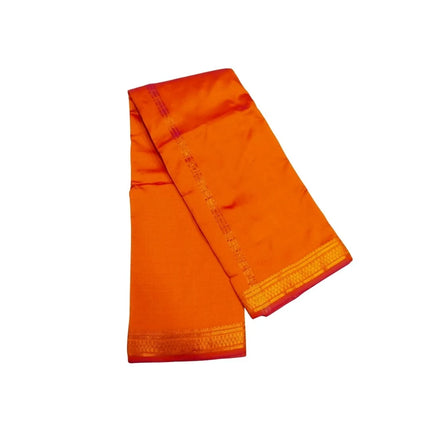 Soft Silk Usha Border Dhoti With Angavastram-3M+2M